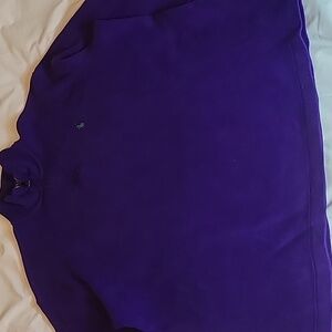 Polo Ralph Lauren Sweater M Purple 1/4 Zip Pullover Pony Mock Neck Mens A050323